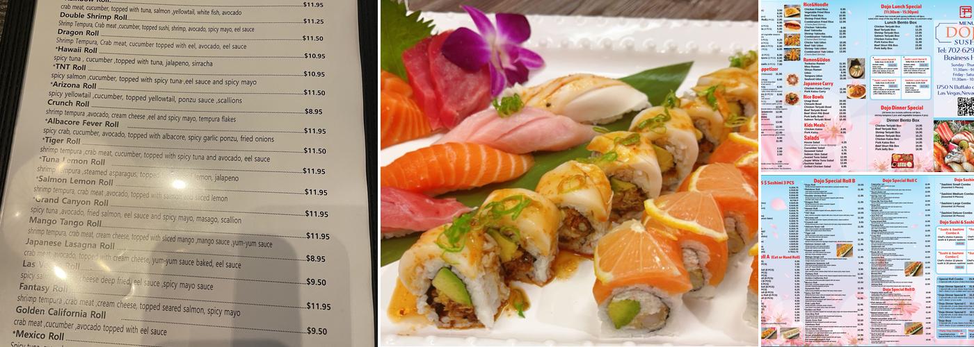 Dojo Sushi Menu