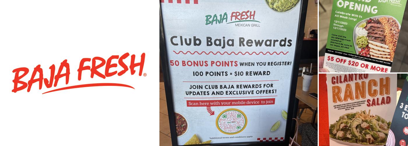 Baja Fresh Menu