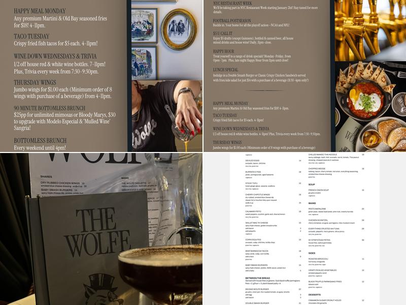 The Wolfe Menu
