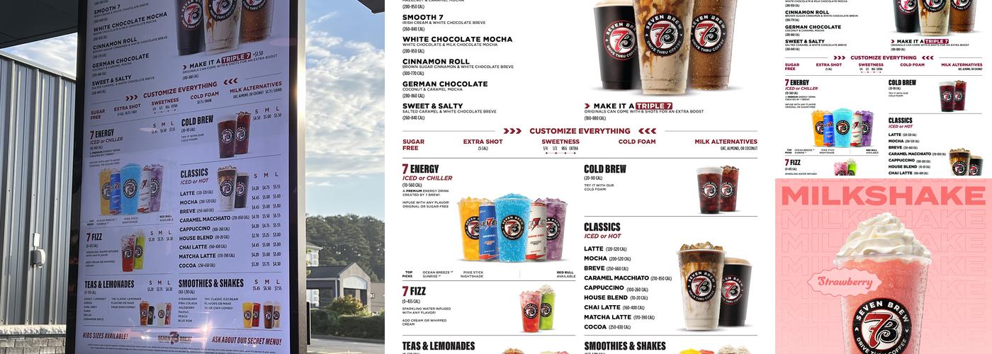 7 Brew Coffee Menu