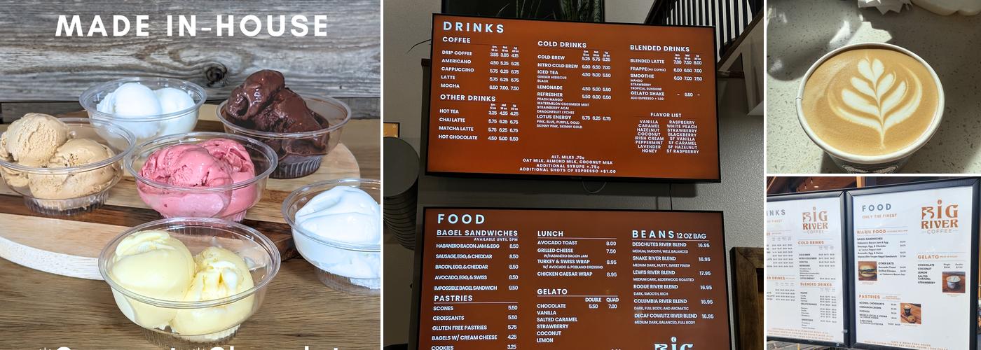 Big River Coffee Menu