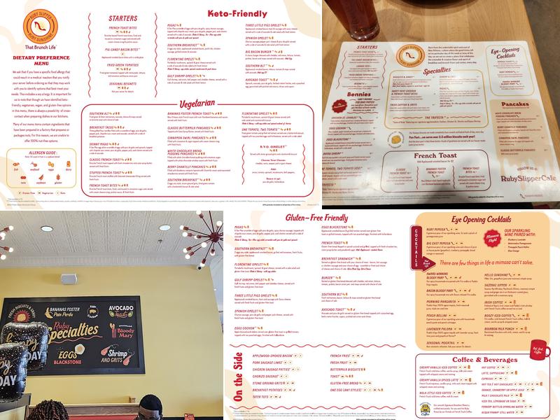 Ruby Sunshine Menu