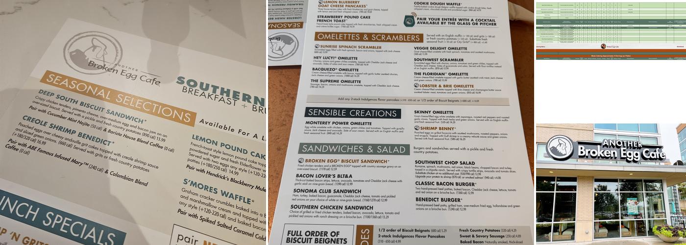 Another Broken Egg Cafe Menu