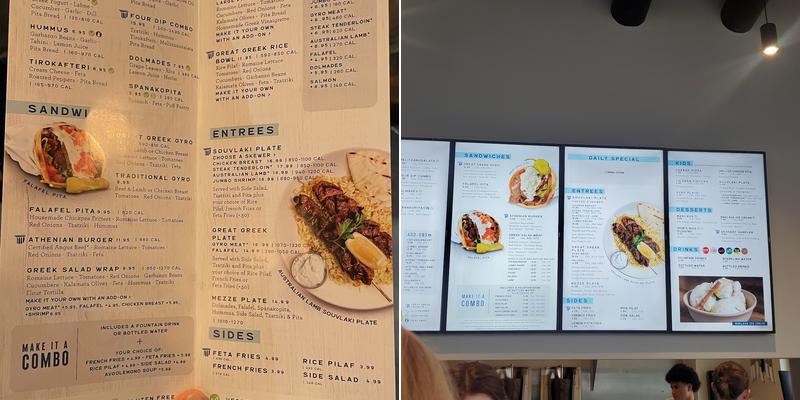 The Great Greek Mediterranean - Draper, UT Menu