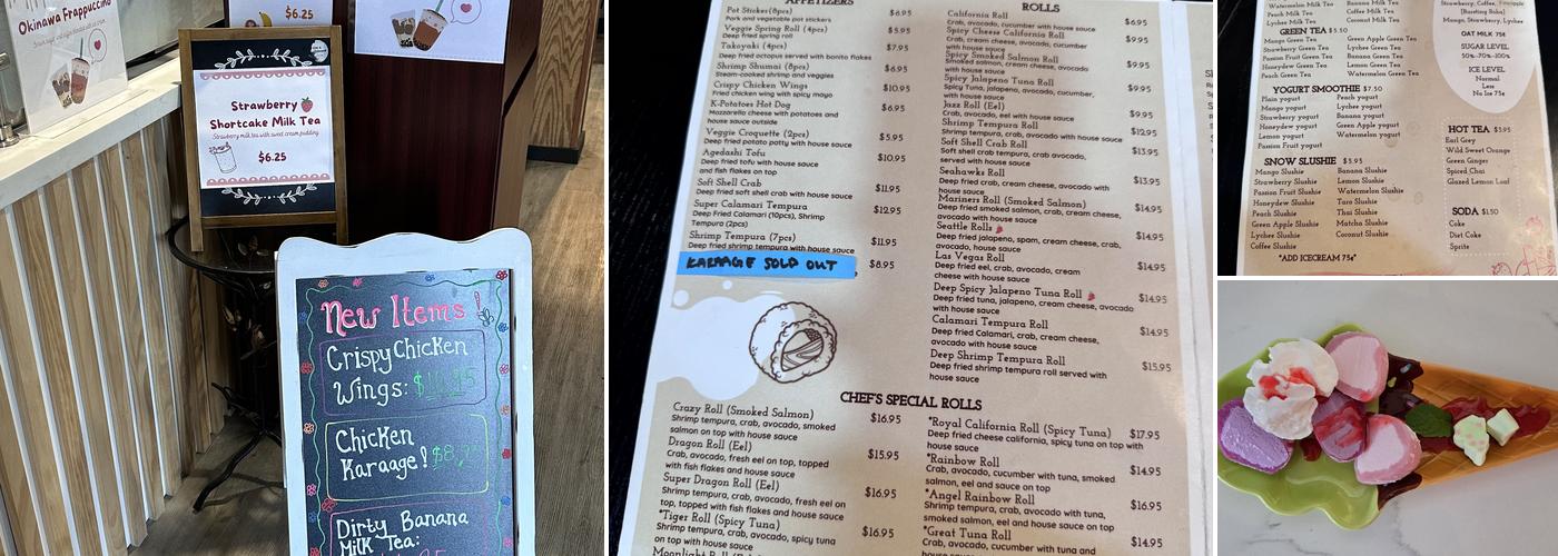 cafe brown Menu