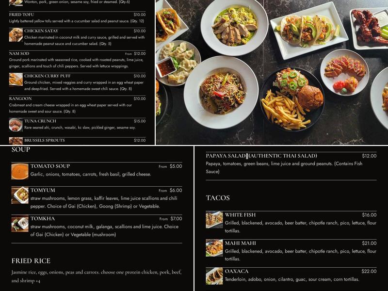 MAD elephant Menu