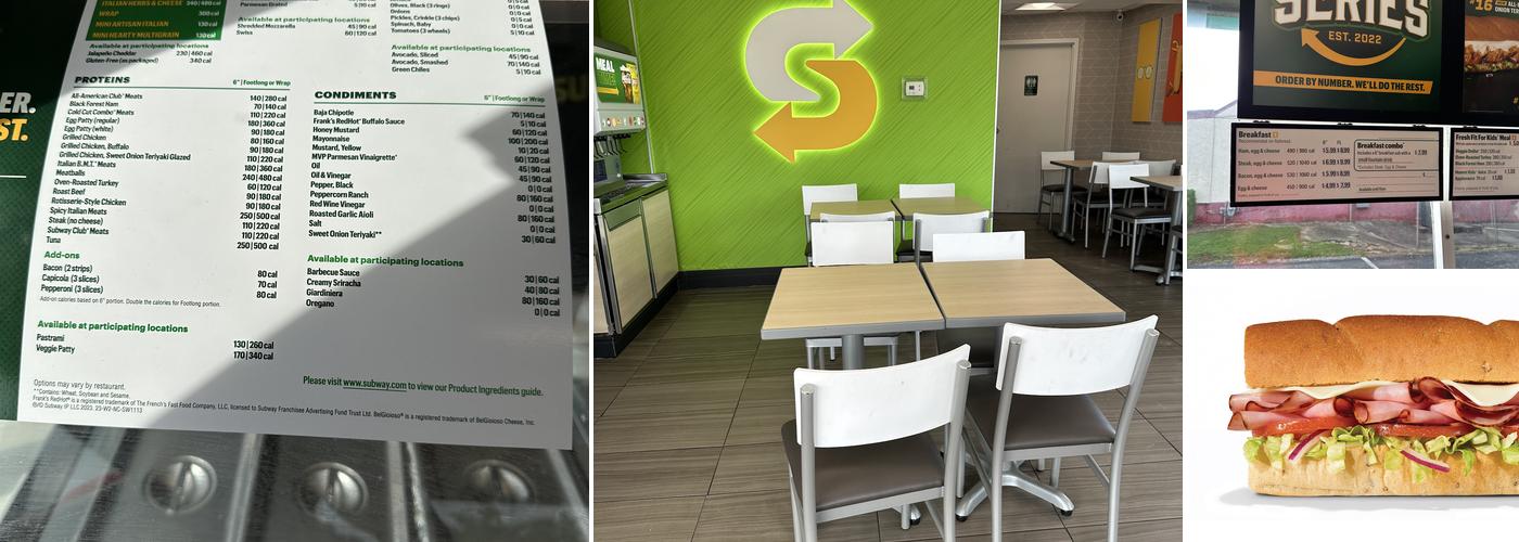 Subway Menu