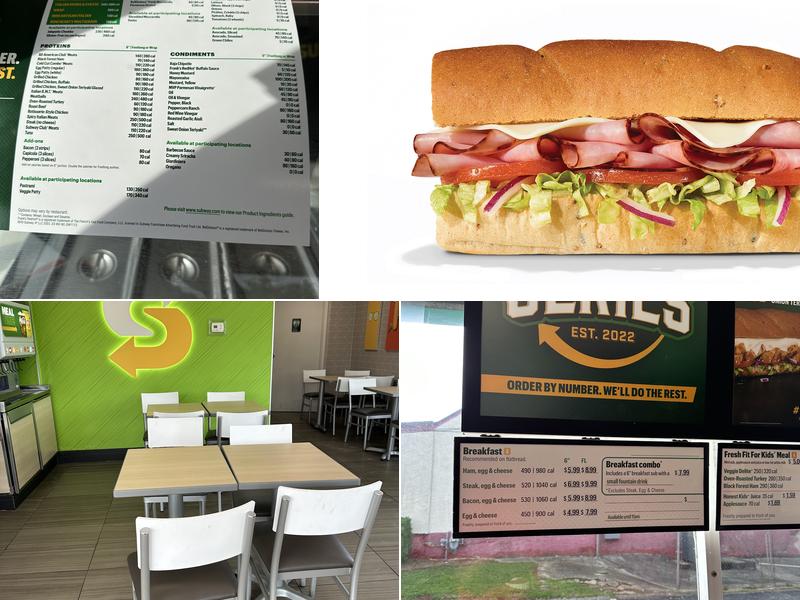 Subway Menu