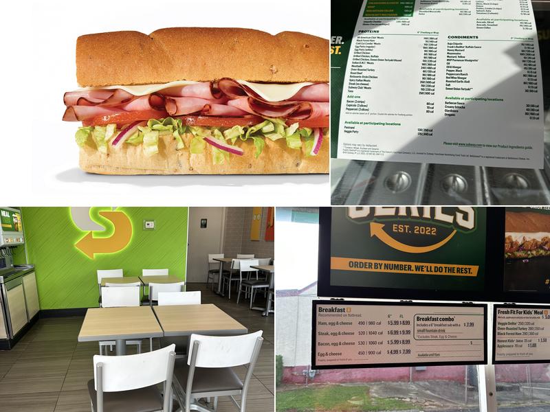 Subway Menu