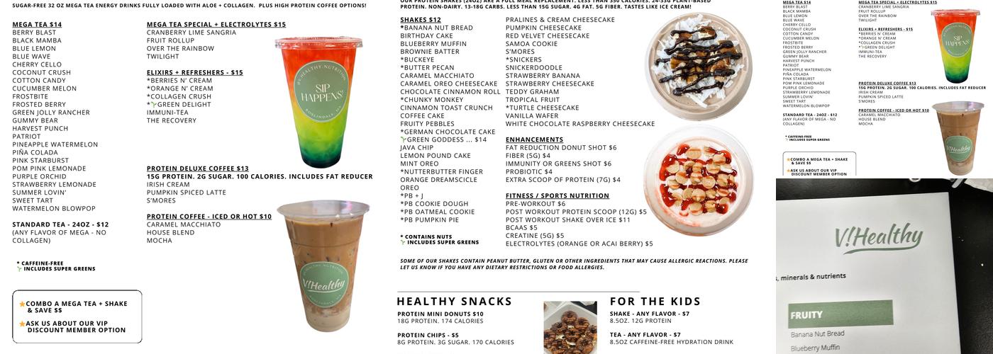 V!Healthy Menu