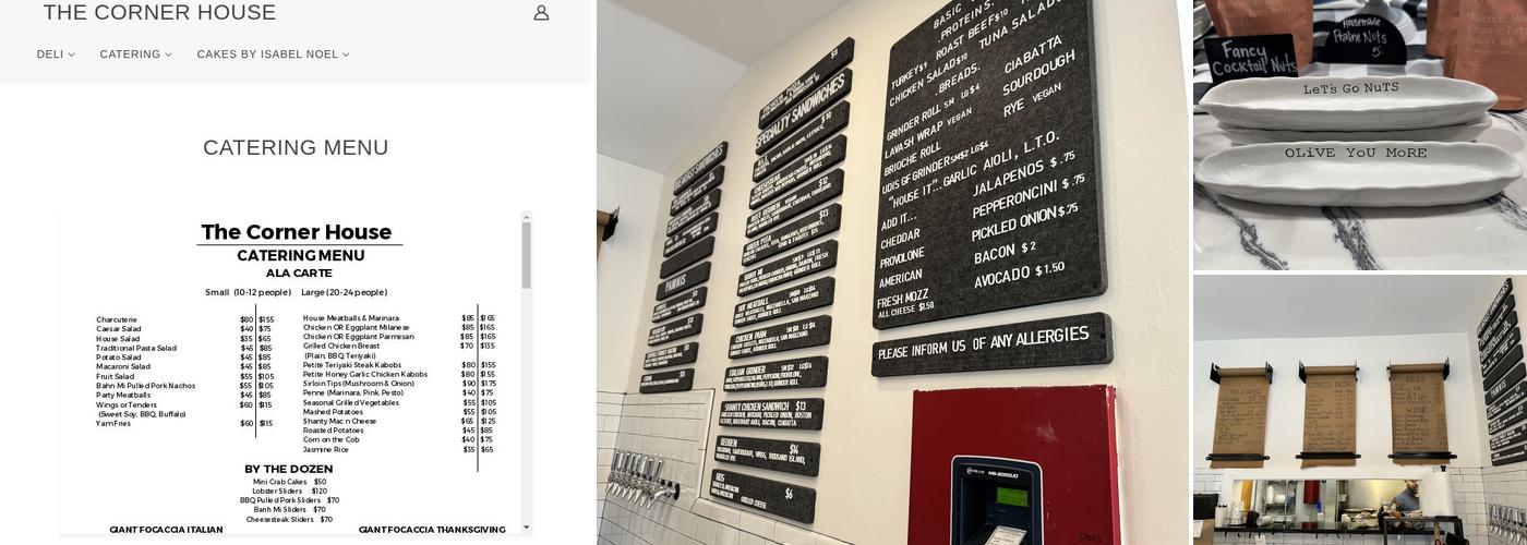 The Corner House Menu