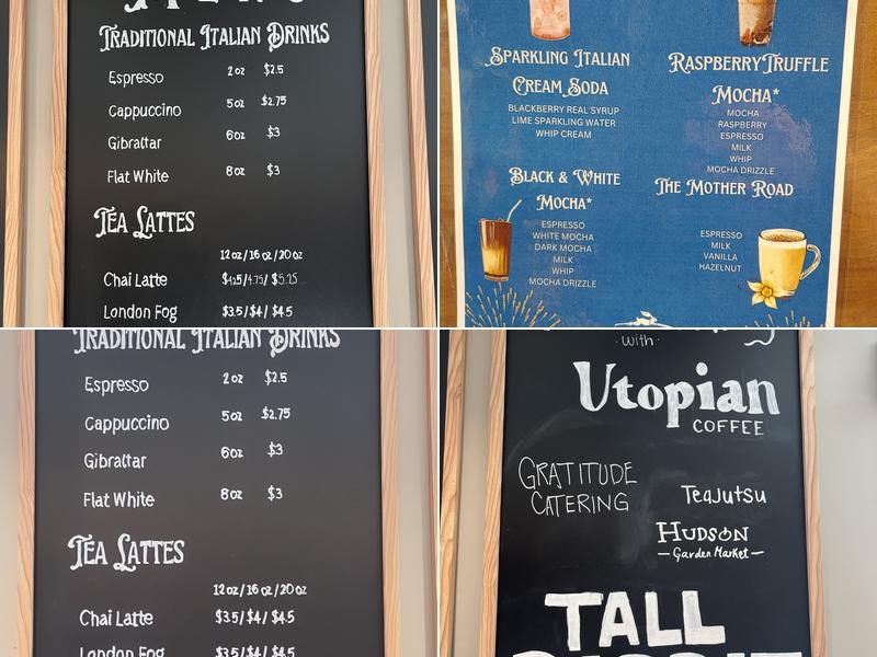Tall Rabbit Cafe + Community Menu