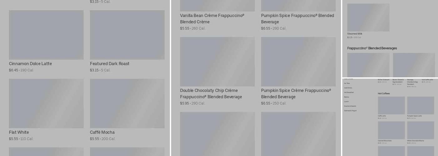 Starbucks Menu