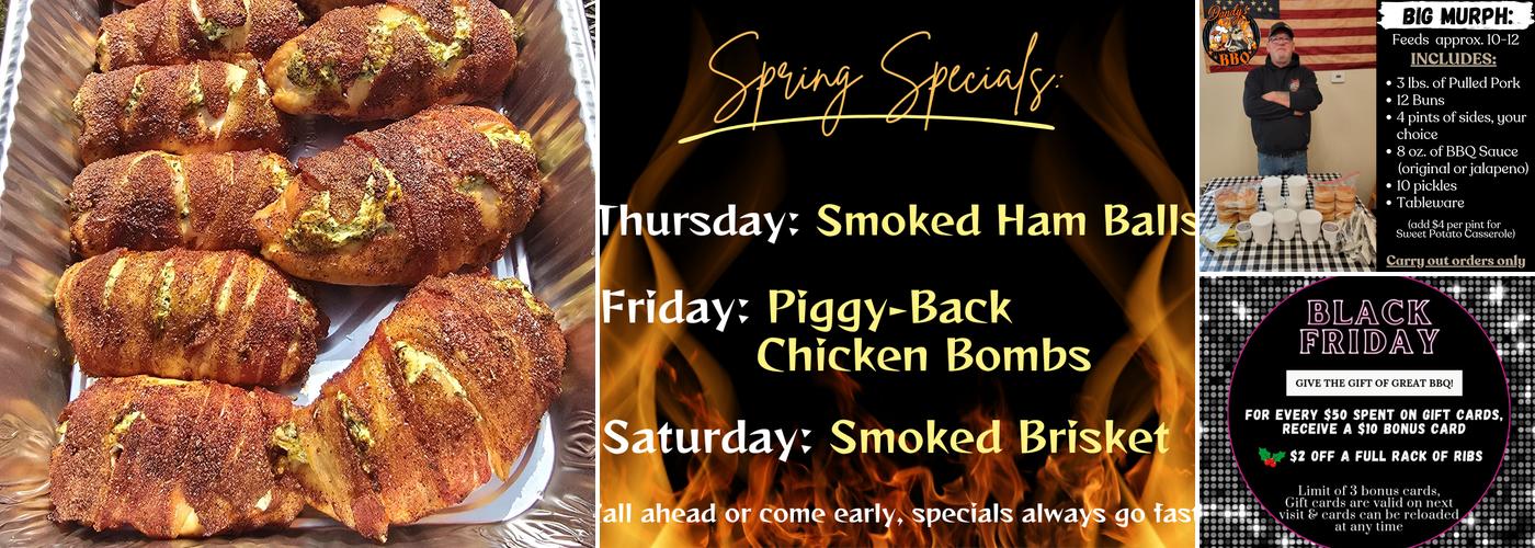 Dandy's BBQ Menu