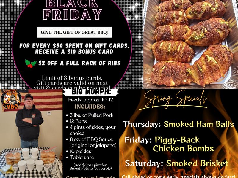 Dandy's BBQ Menu