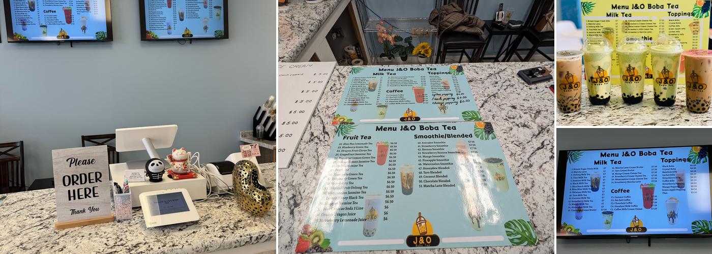 J & O Boba Tea Menu