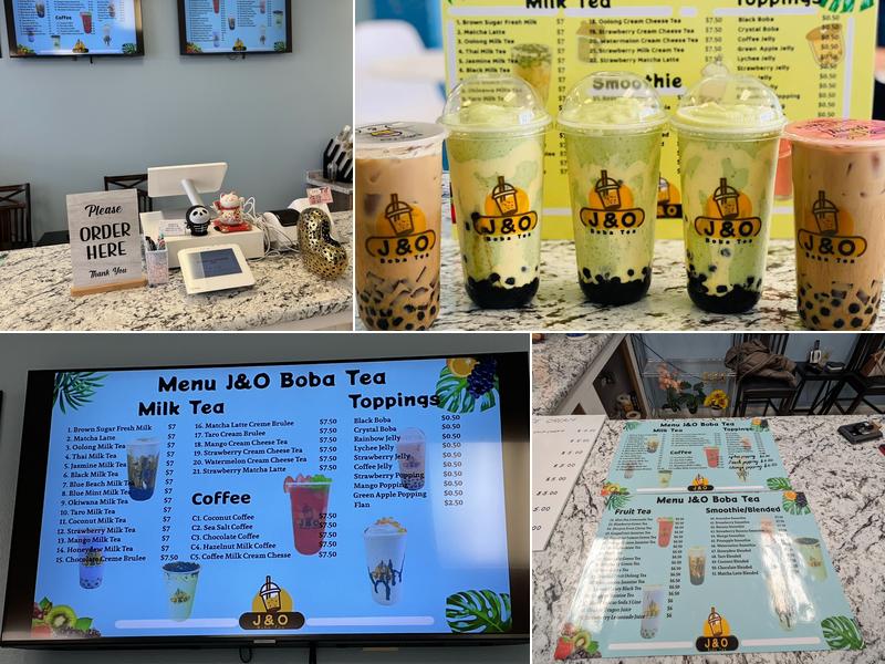 J & O Boba Tea Menu