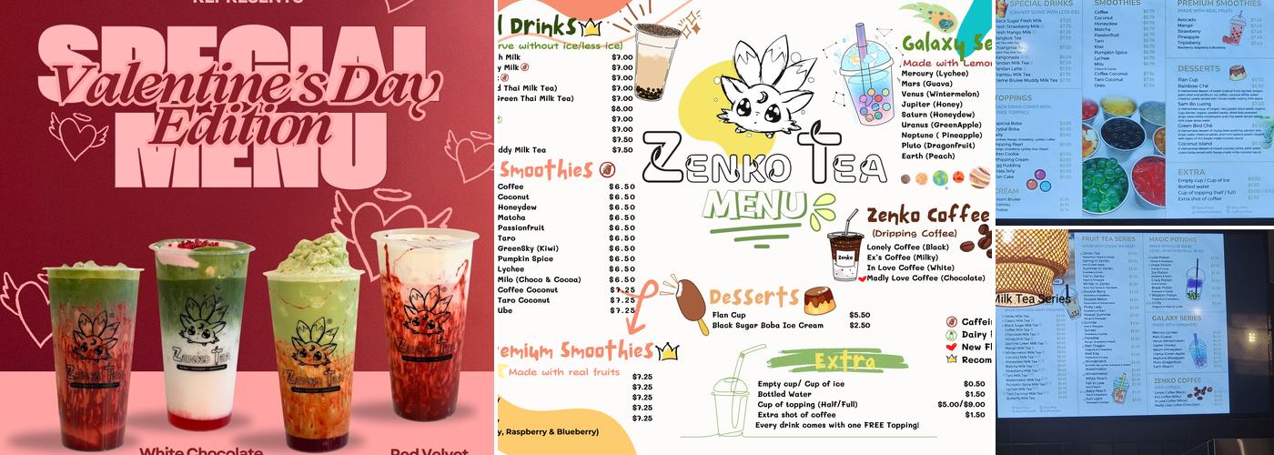 Zenko Tea Menu