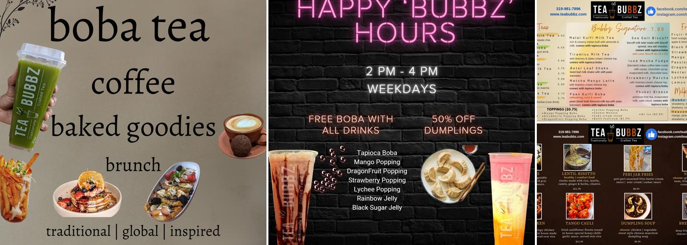 Tea Bubbz Menu