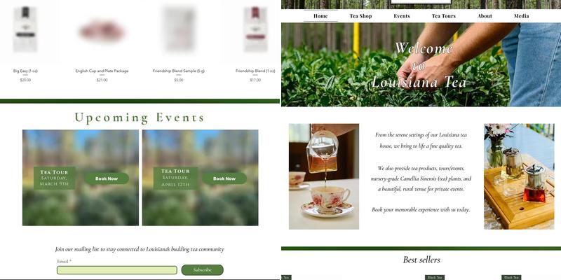 Fleur De Lis Tea Company Menu