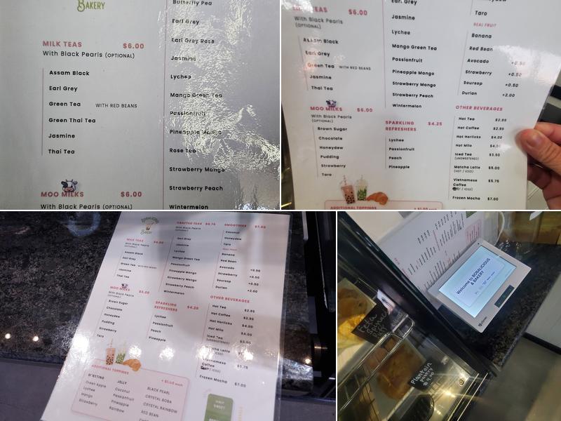 Bobalicious & Bakery Menu