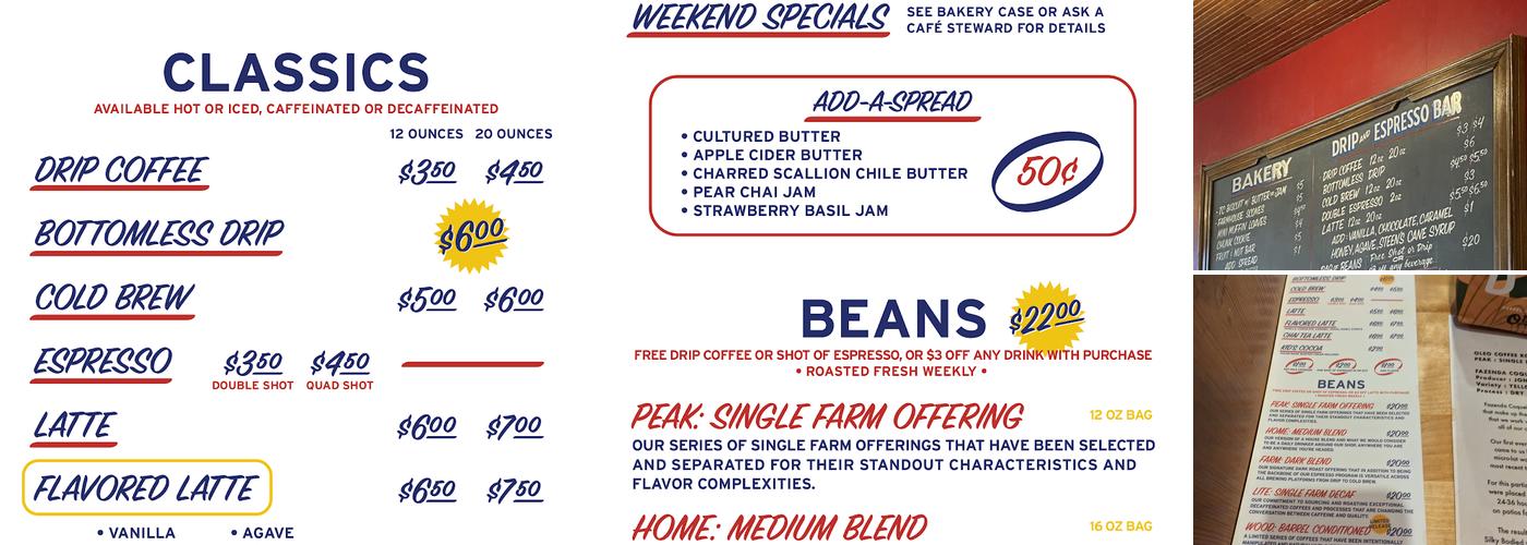 Take Care by OLEO Menu