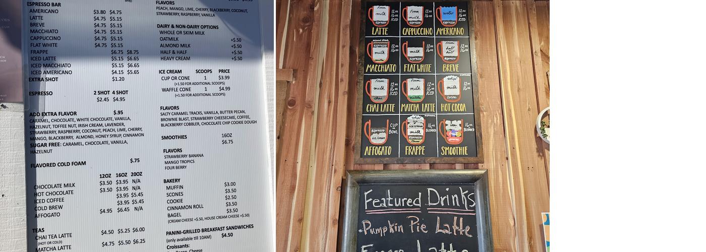 Good News Coffee House Menu