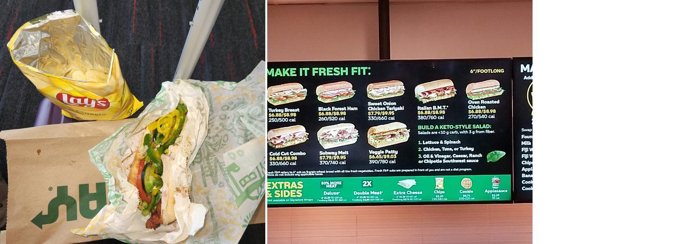 Subway Menu