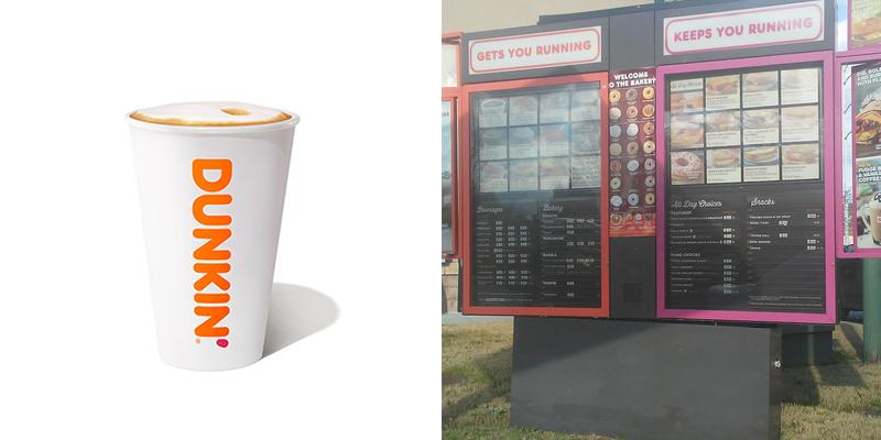 Dunkin' Menu