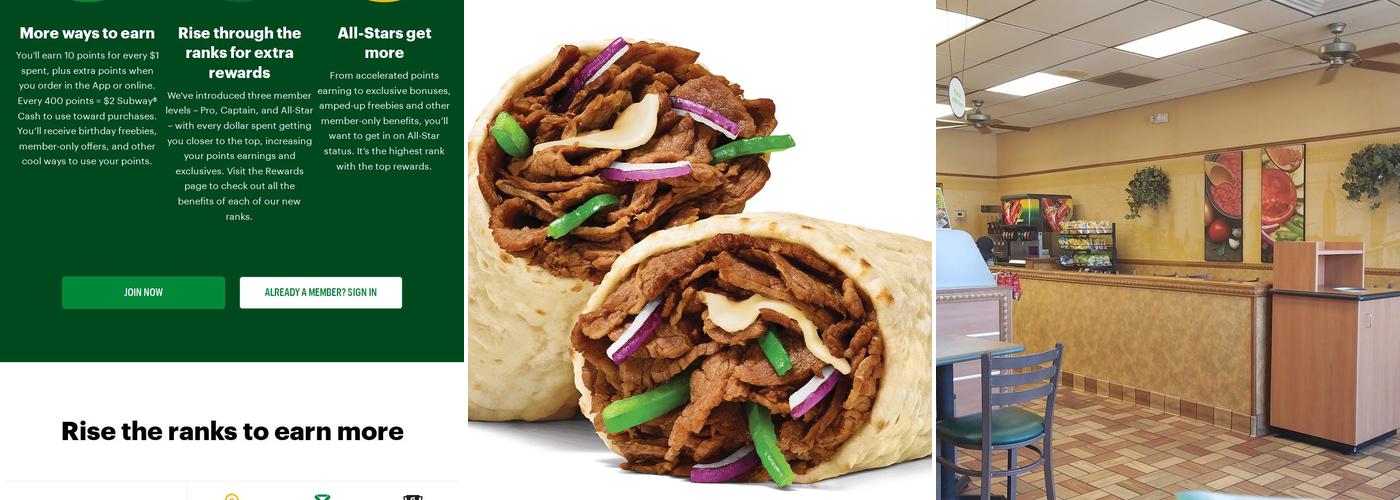 Subway Menu