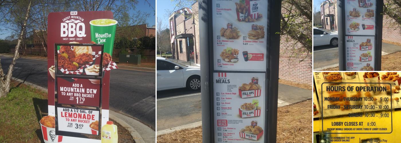 KFC Menu