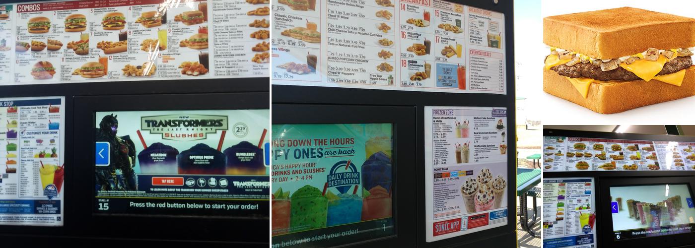 Sonic Drive-In Menu