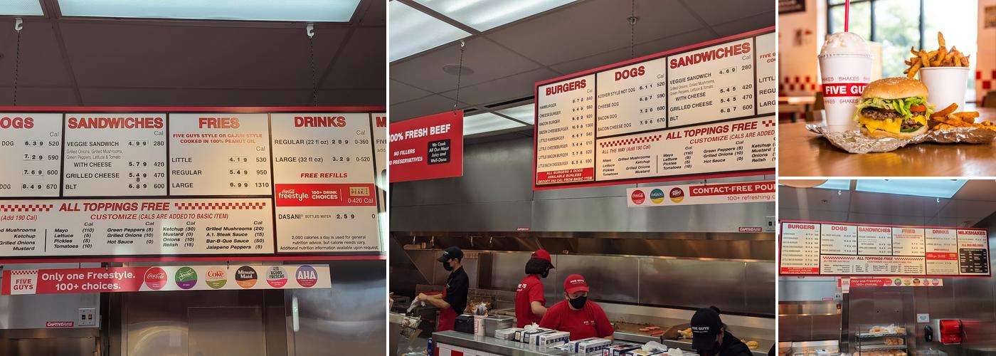 Five Guys Menu