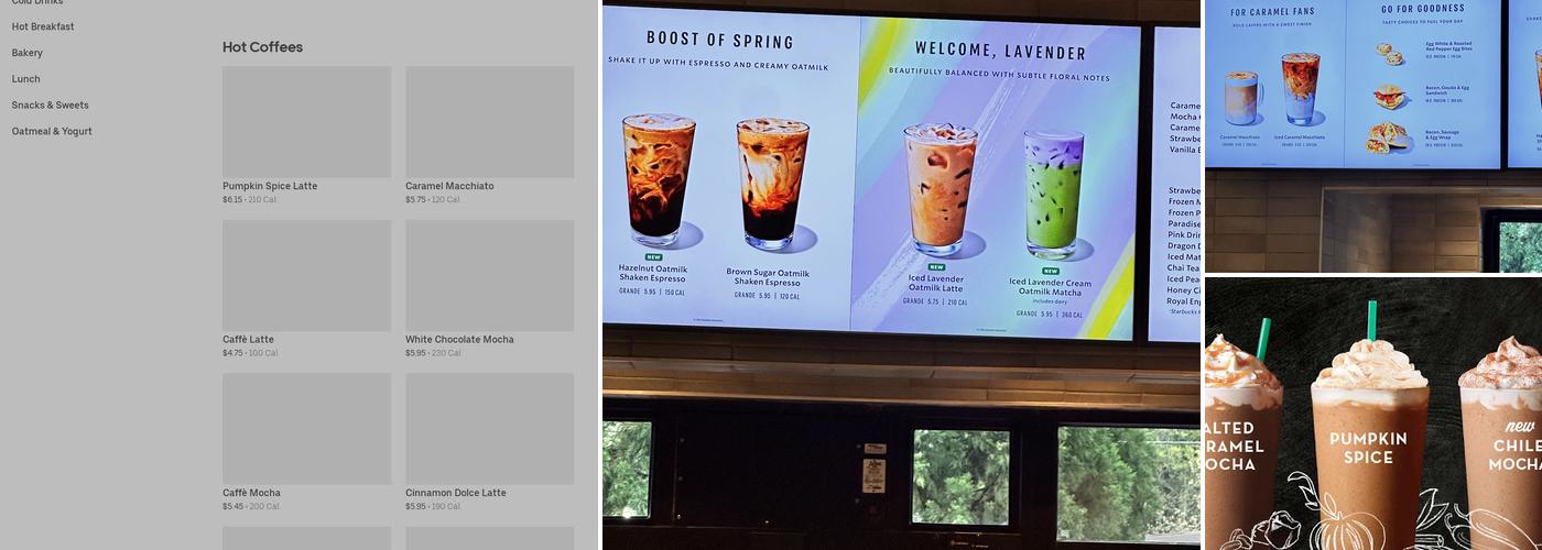 Starbucks Menu