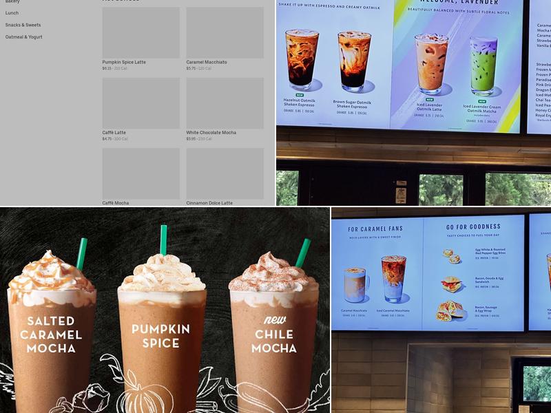 Starbucks Menu
