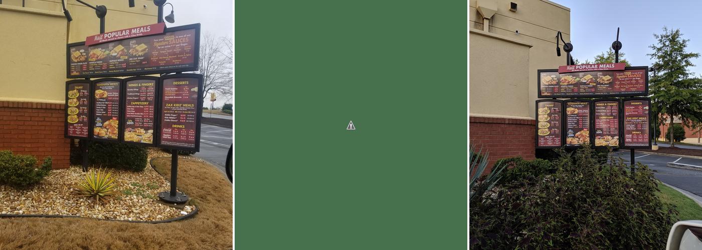 Zaxbys Chicken Fingers & Buffalo Wings Menu