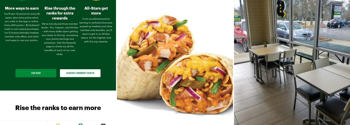 Subway Menu