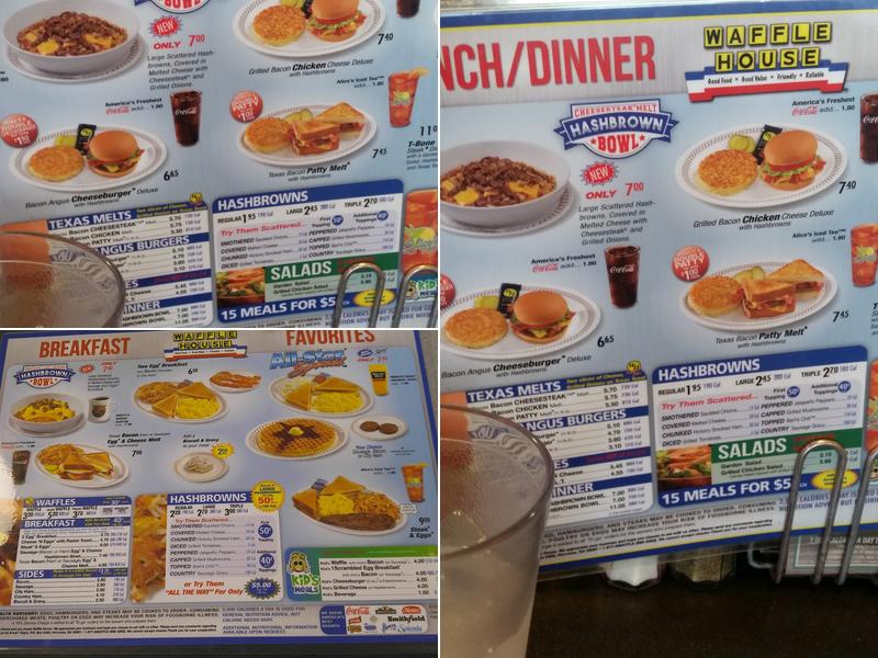 Waffle House Menu