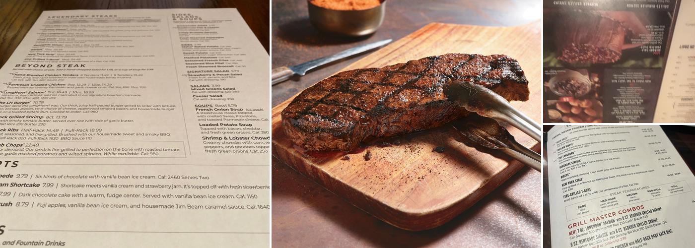 LongHorn Steakhouse Menu