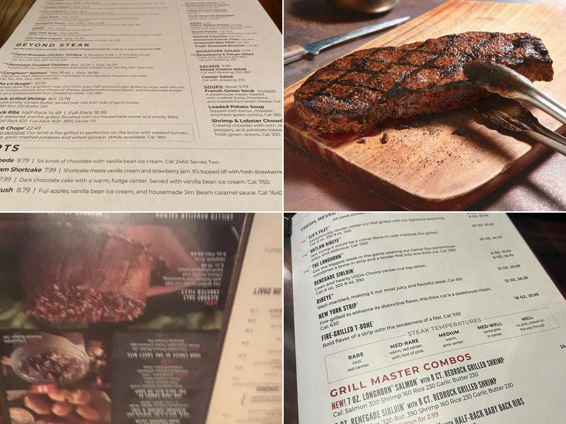 LongHorn Steakhouse Menu