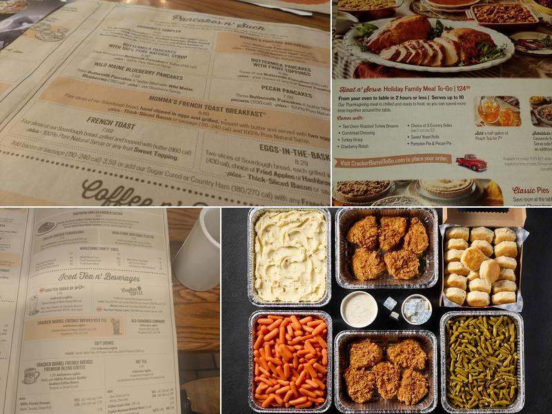 Cracker Barrel Old Country Store Menu