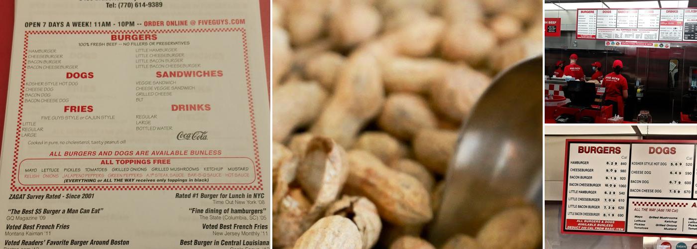 Five Guys Menu