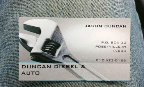 Duncan Diesel and Auto , LLC 22668 E 710 Ln, Mt Carmel Illinois 62863