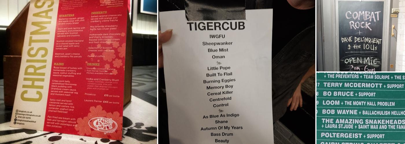 King Tut's Wah Wah Hut Menu