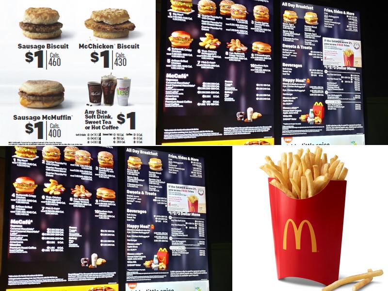 McDonald's Menu