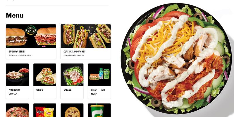 Subway Menu