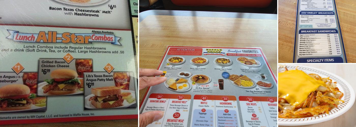 Waffle House Menu