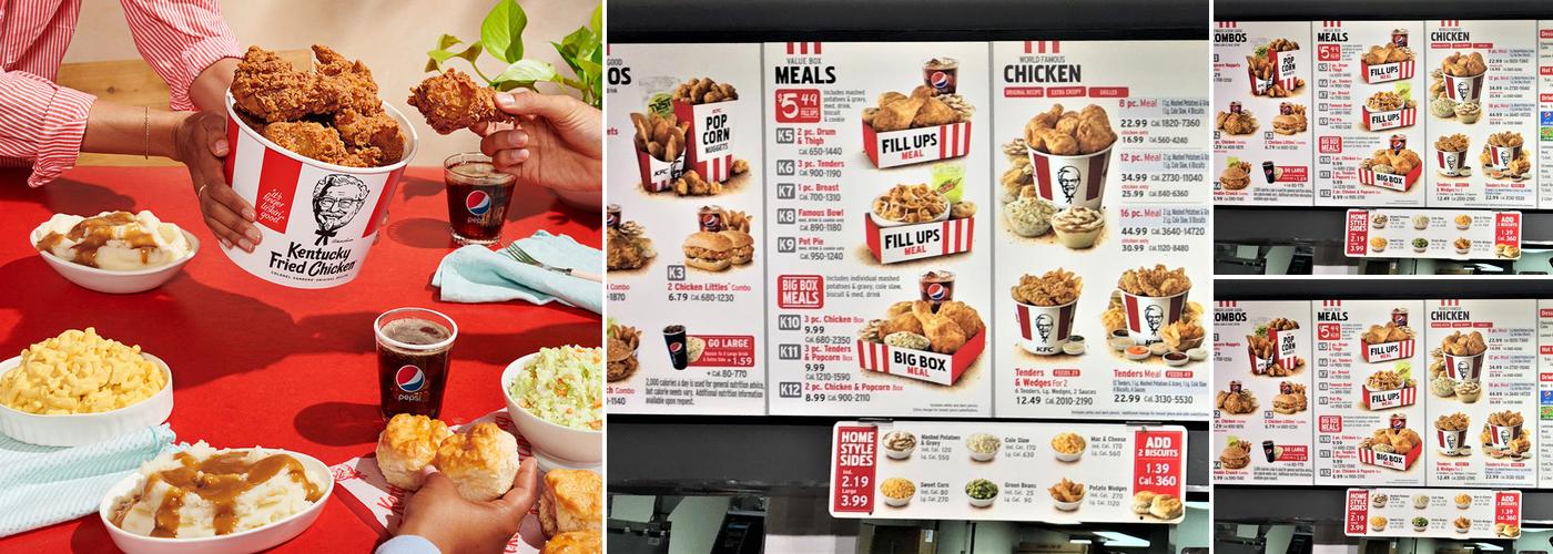 KFC Menu