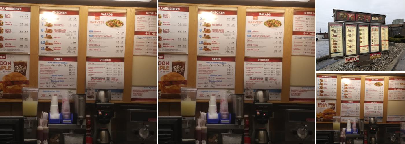 Wendy's Menu