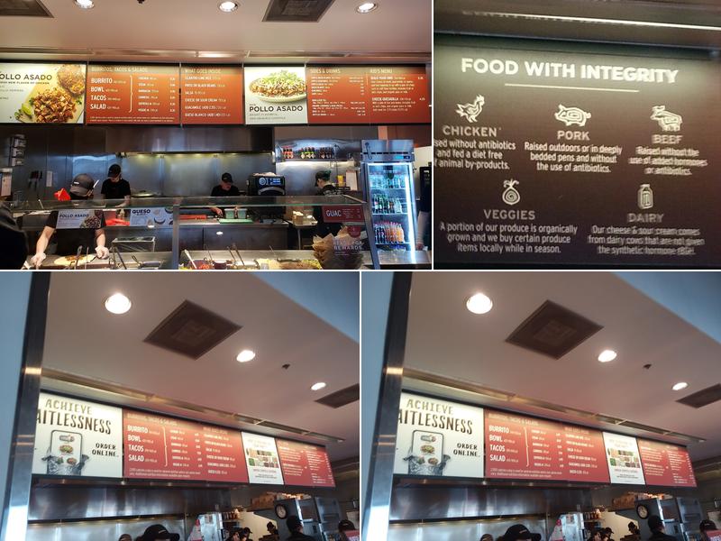 Chipotle Mexican Grill Menu